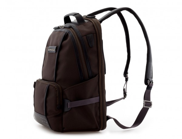 nylon backpack brown side