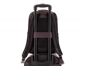 mochila de nylon negra trolley