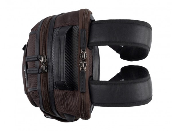 nylon backpack brown handle