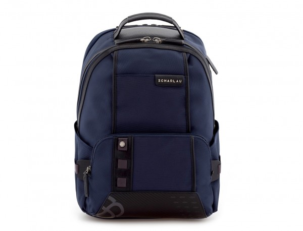 nylon backpack blue front