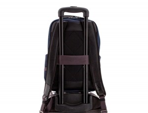 nylon zaino blu trolley