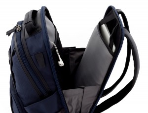 nylon backpack blue laptop