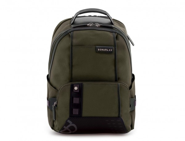 nylon backpack green front