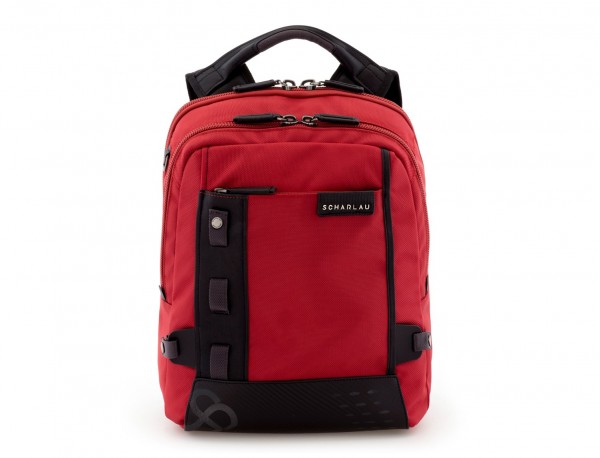 mochila para ordenador roja perfil