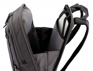 nylon backpack gray laptop