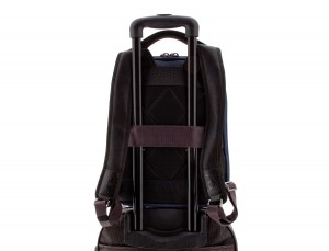 nylon zaino blu trolley