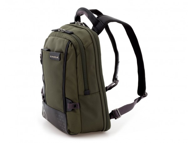 nylon backpack green side