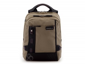 nylon backpack beige front
