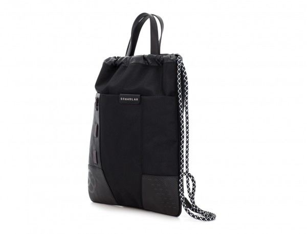 nylon backpack black side