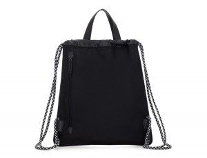 nylon backpack black back