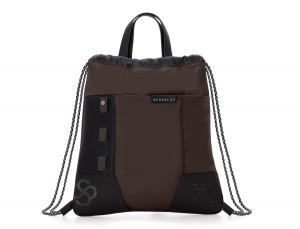 nylon backpack brown front