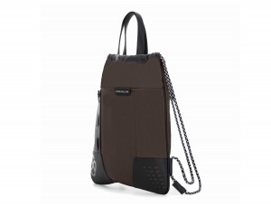 nylon backpack brown side