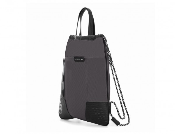nylon backpack gray side
