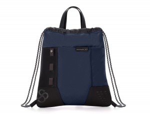 nylon backpack blue front