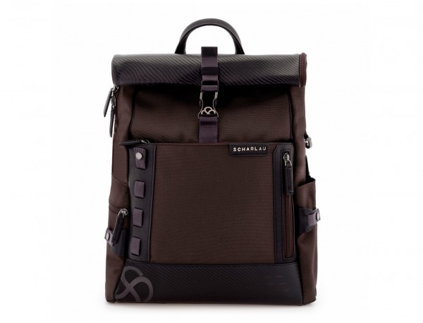 nylon backpack brown frontal