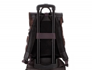 nylon backpack brown trolley