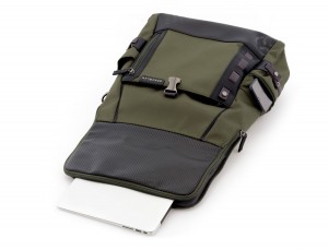 nylon backpack green laptop