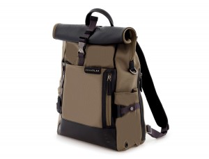 nylon backpack beige side