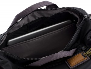 Messenger bag in black for laptop