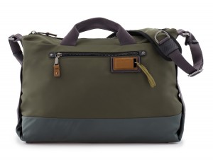 Borsa messenger in verde front