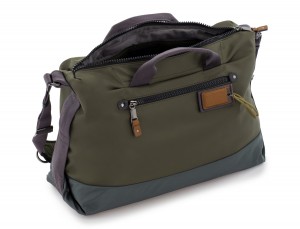 Borsa messenger in verde side