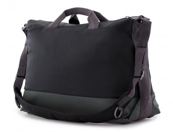 Messenger bag in black and gray back