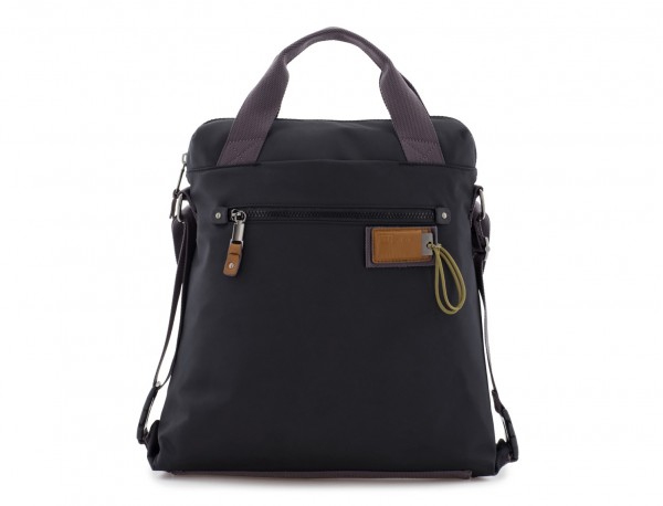 Bolso convertible en mochila en poliéster negro