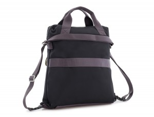 Bag convertible into backpack in black side