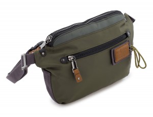 Polyester waist bag in green side
