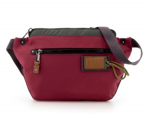 Polyester waist bag in red front