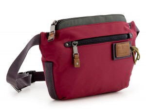 Polyester waist bag in red side