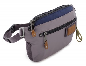 Polyester waist bag in gray side
