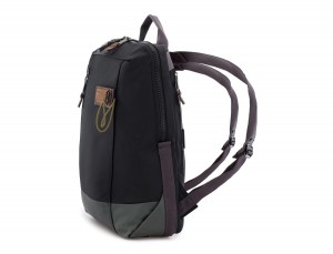 backpack in black and gray side