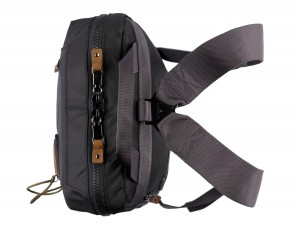 backpack in black and gray up
