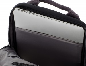small backpack in black laptop