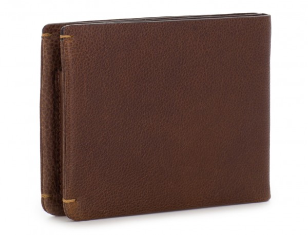 leather wallet for credit cards brown back