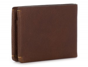 leather wallet for credit cards brown back