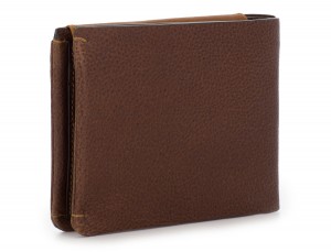 leather wallet with card holder brown back