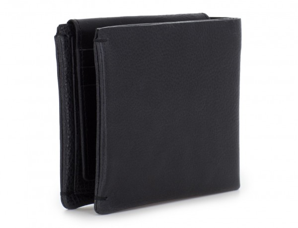 leather wallet with card holder black back
