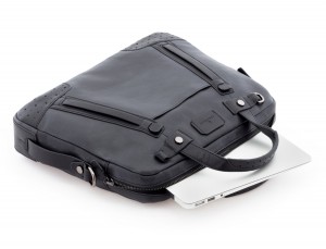 leather vintage laptop bag black  computer