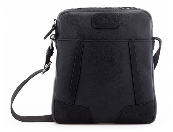Leather cross body bag black front