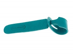 luggage recognition tags in turquoise