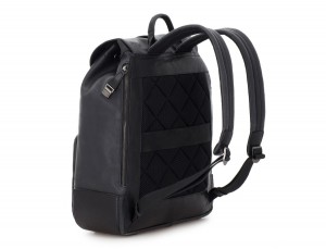 leather vintage backpack black back