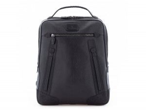 leather vintage backpack black front