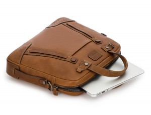 leather vintage laptop bag light brown computer