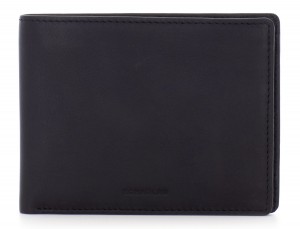 leather wallet men black front