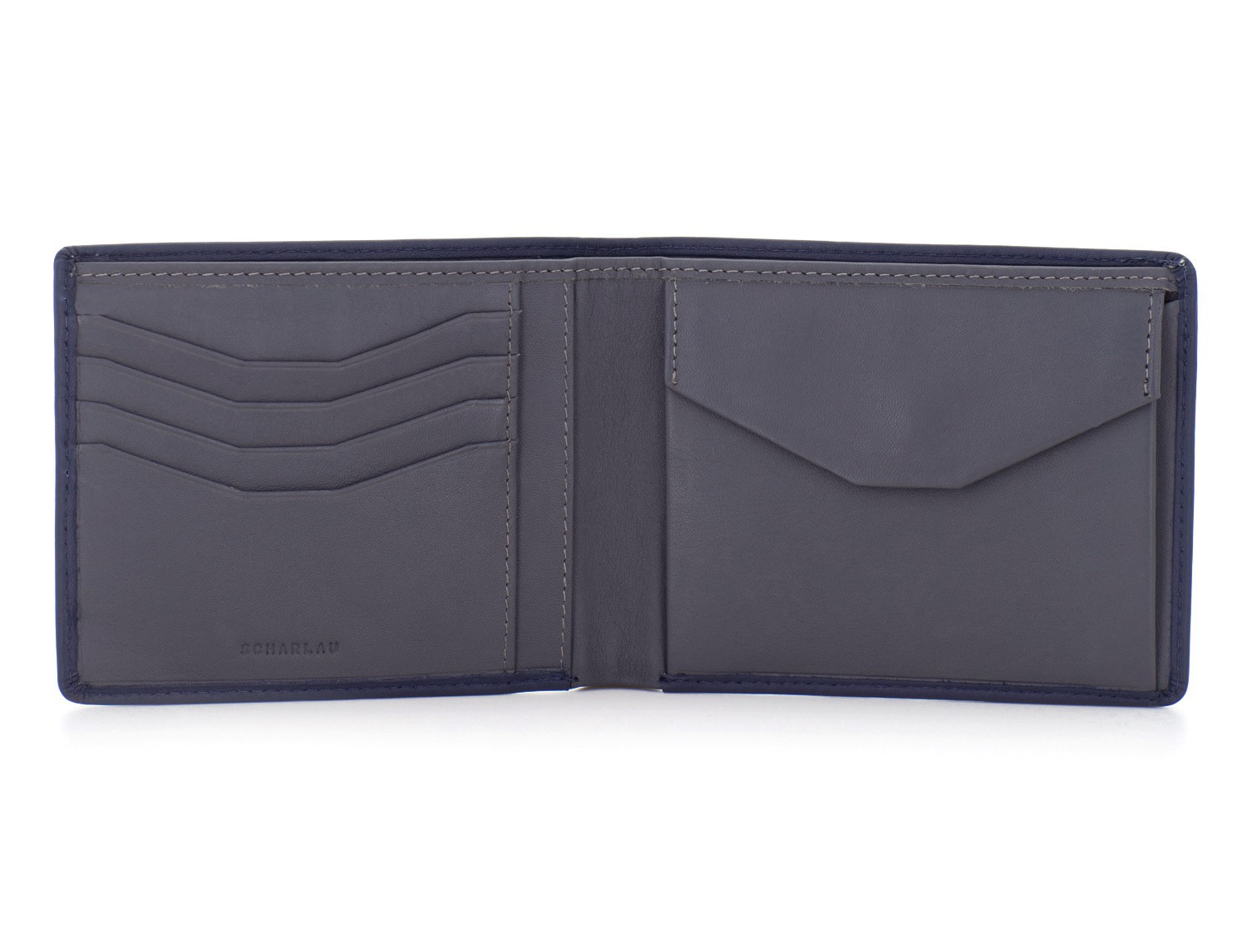 leather wallet men black open