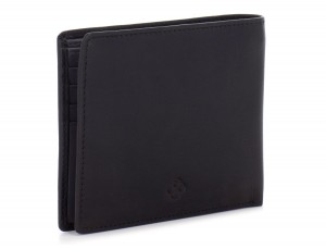 leather men wallet black side