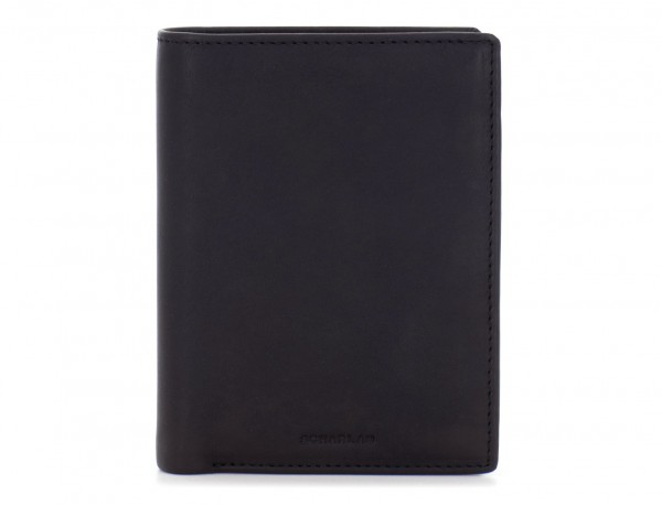 leather wallet black front