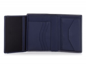 leather wallet gray open